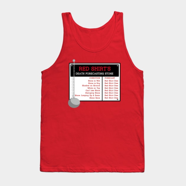 The Red Shirt's Death Forecasting Stone Tank Top by sirwatson